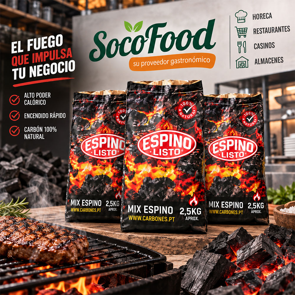 Carbón para parrilla al por mayor para restaurantes y negocios gastronómicos en la Quinta Región